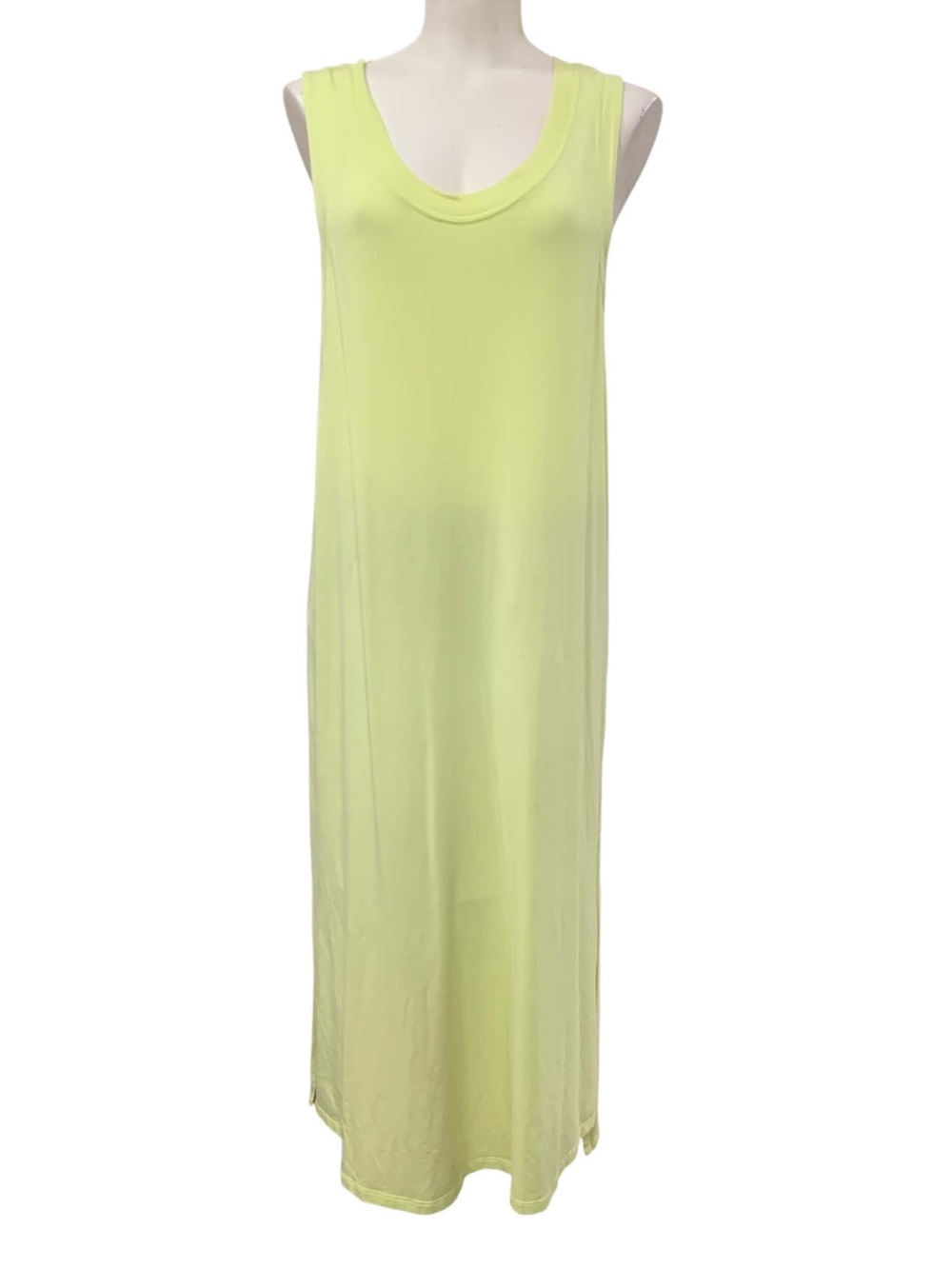Sleeveless Lime Green Maxi Dress Size XL